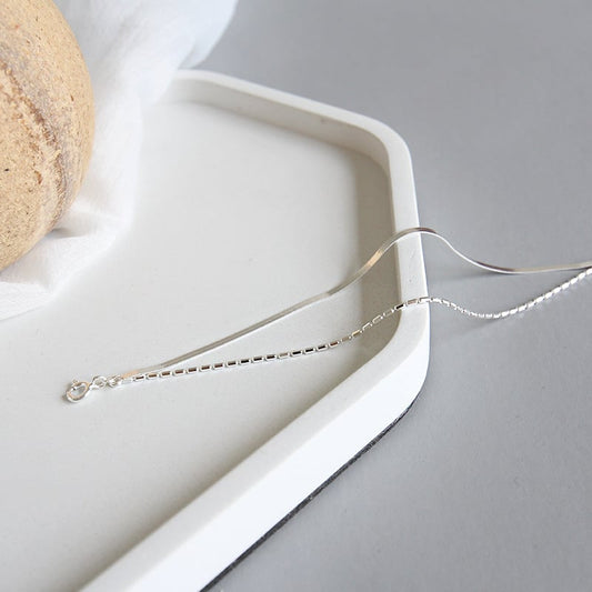 Rhodium Plated Sterling Silver Bracelet