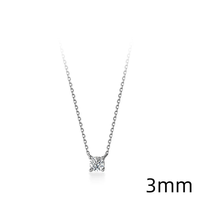 925 Sterling Silver Cubic Zirconia Pendant Necklace
