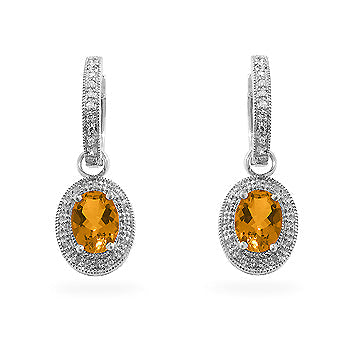 Citrine Formal Drop Earrings