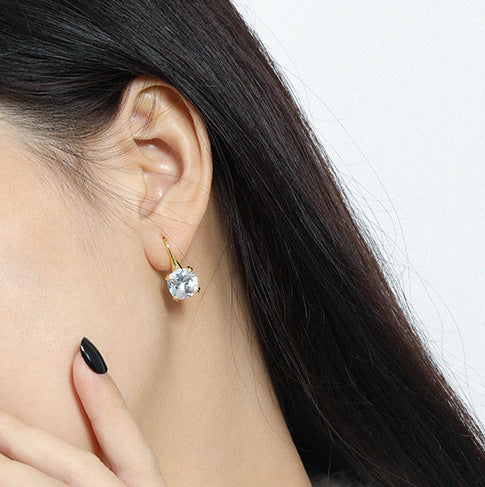 Sterling Silver London Blue Hook Earrings