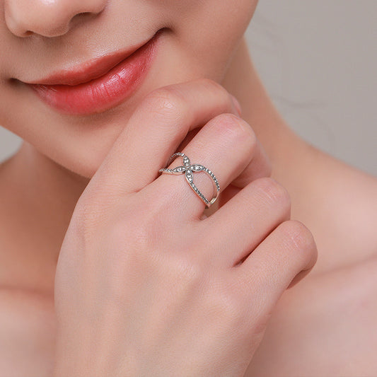 Sterling Silver Elegant Butterfly Ring
