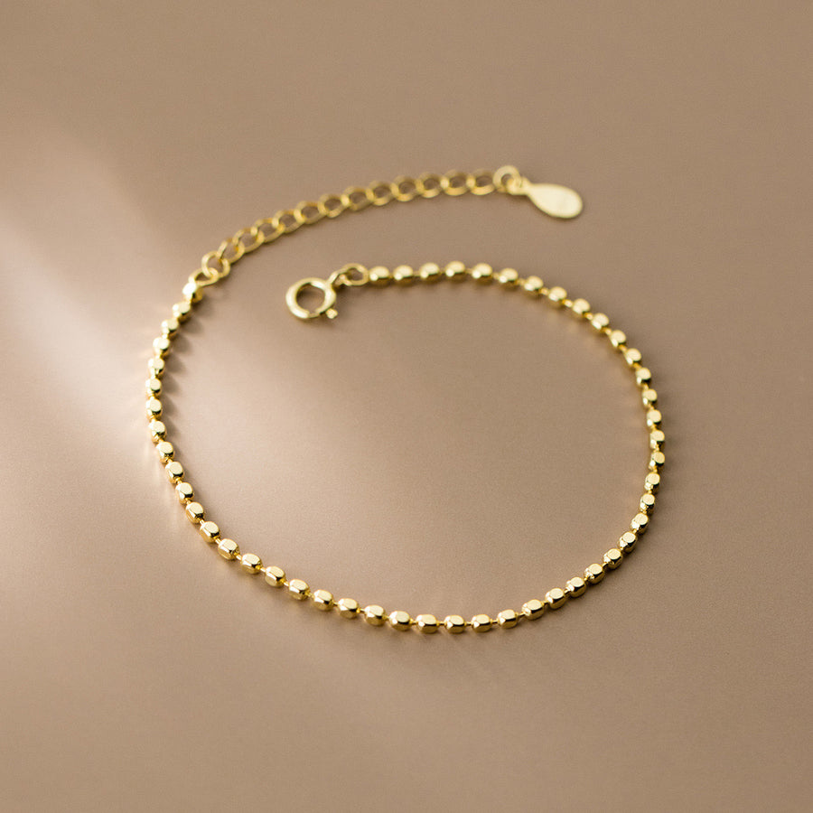 Sterling Silver Square Link Chain Bracelet