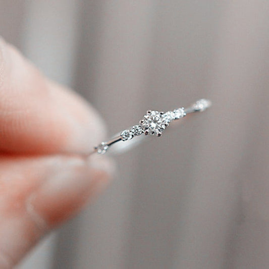 Wavy Stackable Ring in Sterling Silver