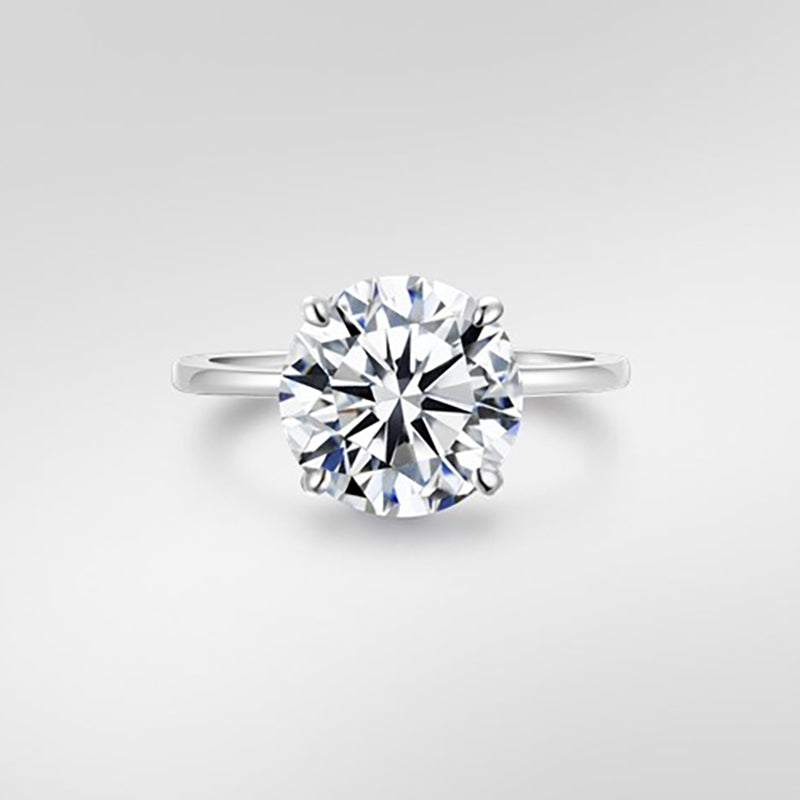 Sterling Silver 3ct Cubic Zirconia Solitaire Ring