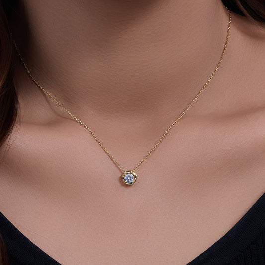 Gold Plated Sterling Silver Classic Necklace