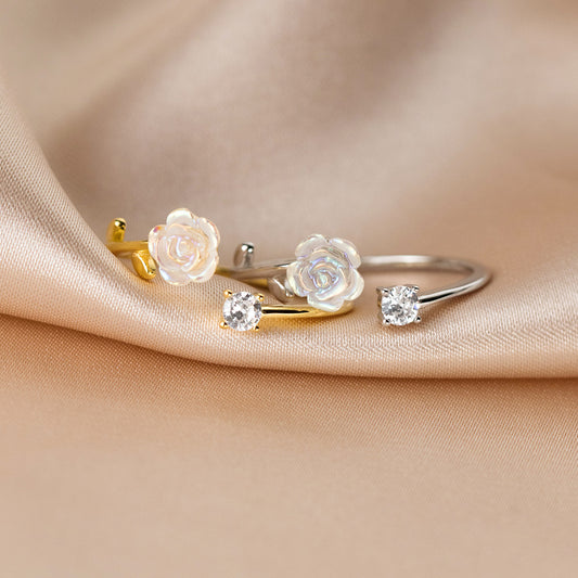 Sterling Silver Open Flower Ring