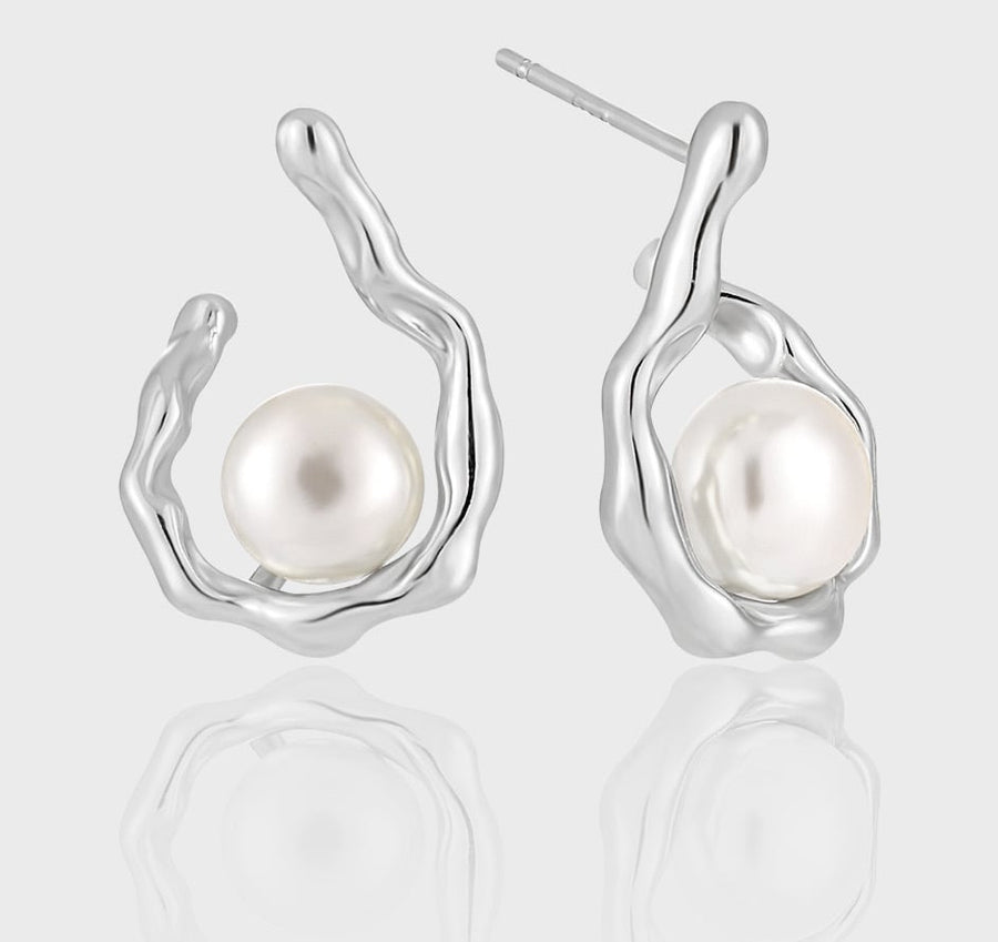 Freshwater Pearl Sterling Silver Earrings
