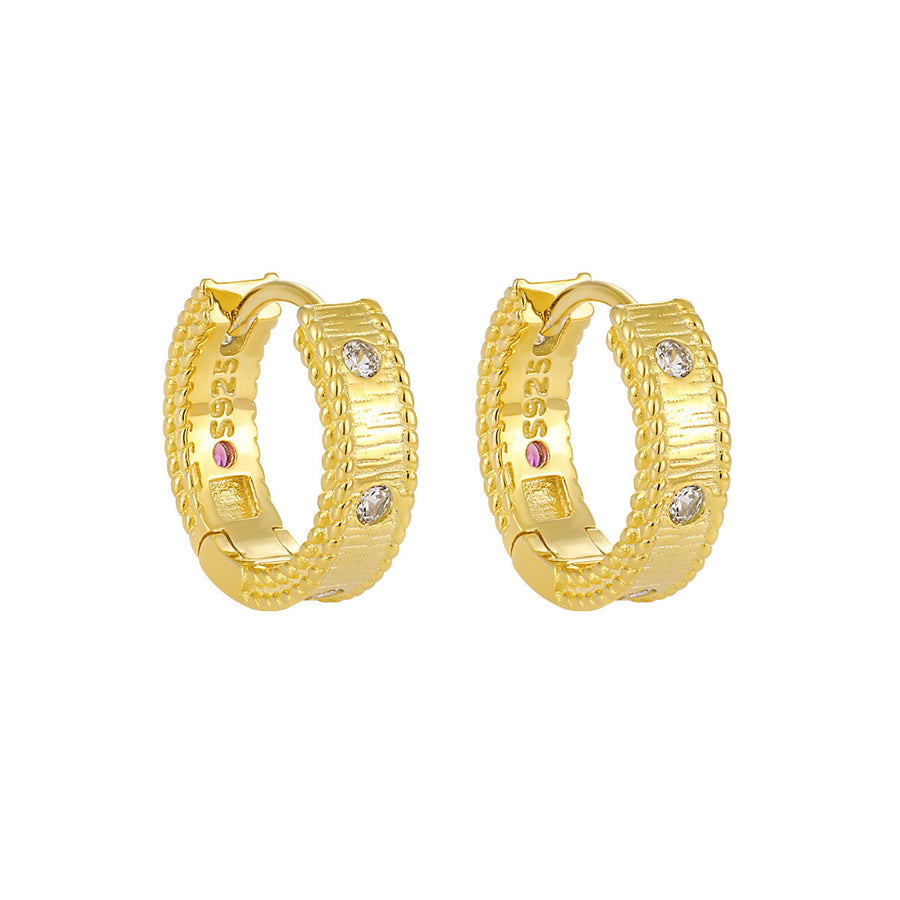 Vintage Sterling Silver Hoop Earrings