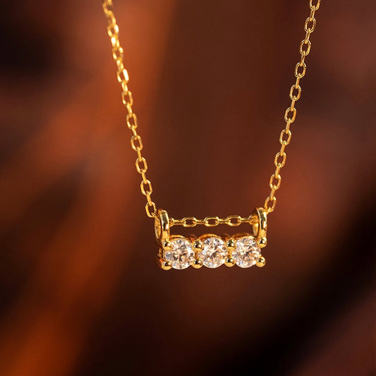 Sterling Silver Geometric Necklace