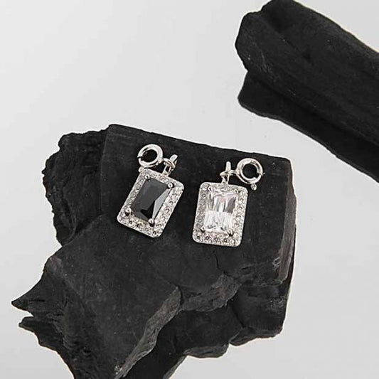 Elegant Geometry Rectangle CZ Necklace