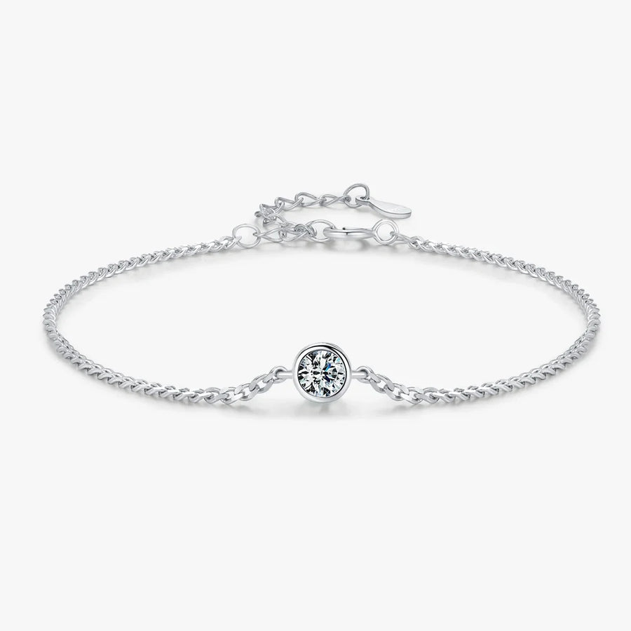 Sterling Silver Moissanite Bracelet