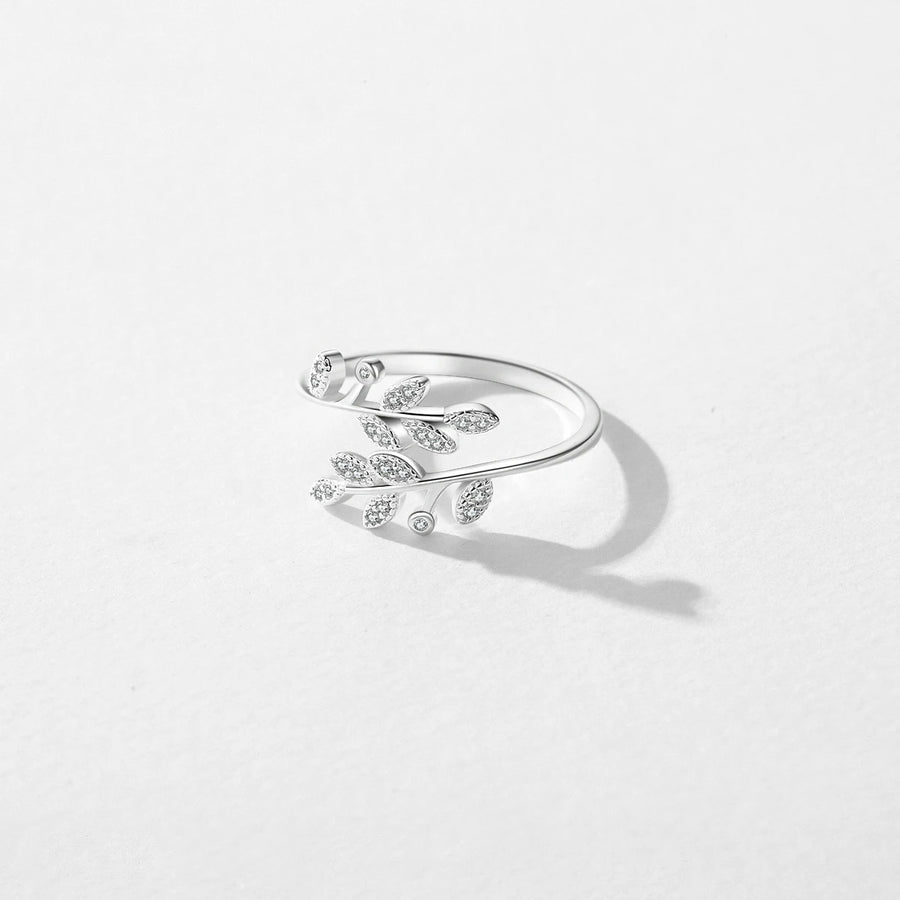 Sterling Silver Leaf Ring