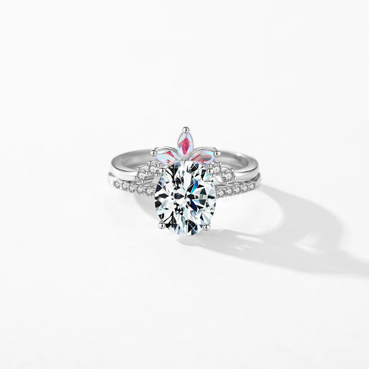Sterling Silver Rainbow Rings Set