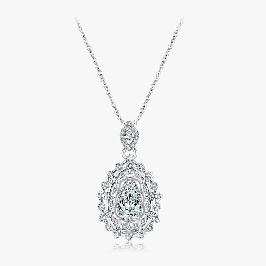 Sterling Silver Water Drop Necklace