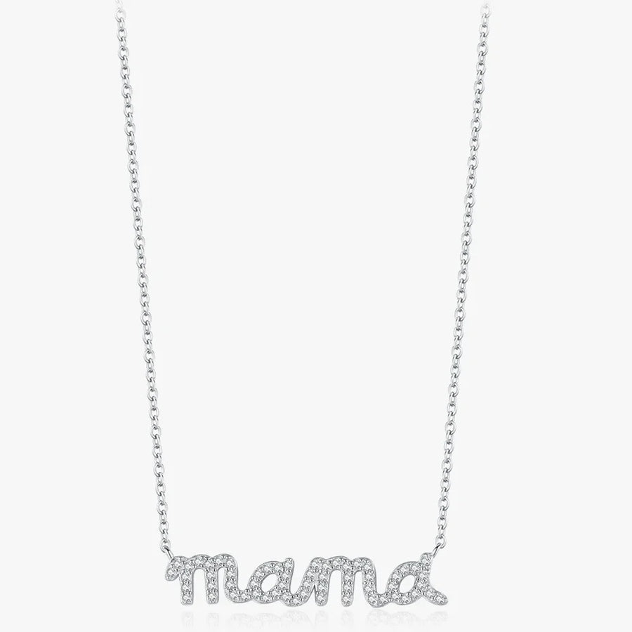 Sterling Silver Sparkling Pendant Necklace
