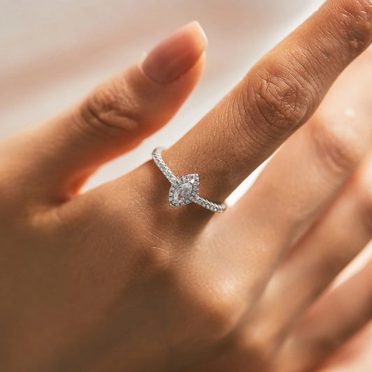 Sterling Silver Marquise Ring