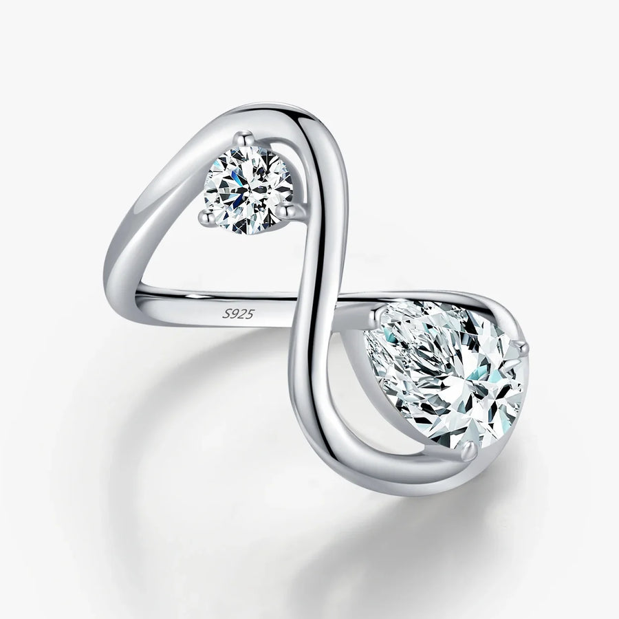 Sterling Silver Line Design Ring