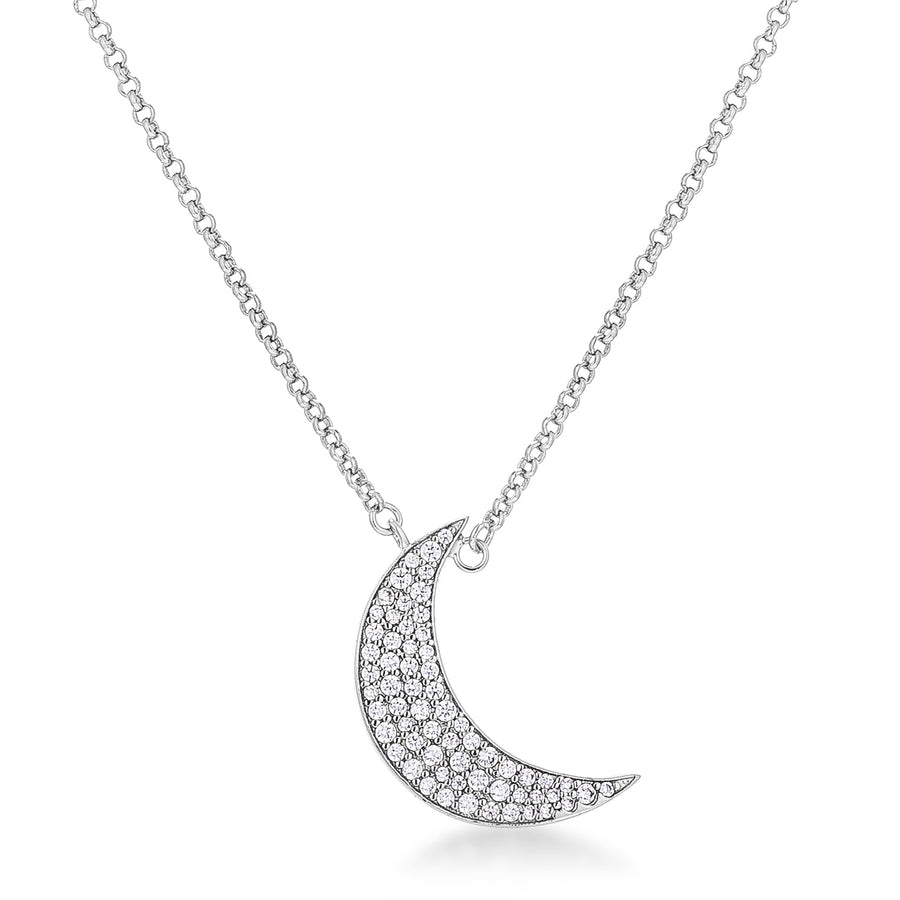 To the Moon and Back Crystal Necklace