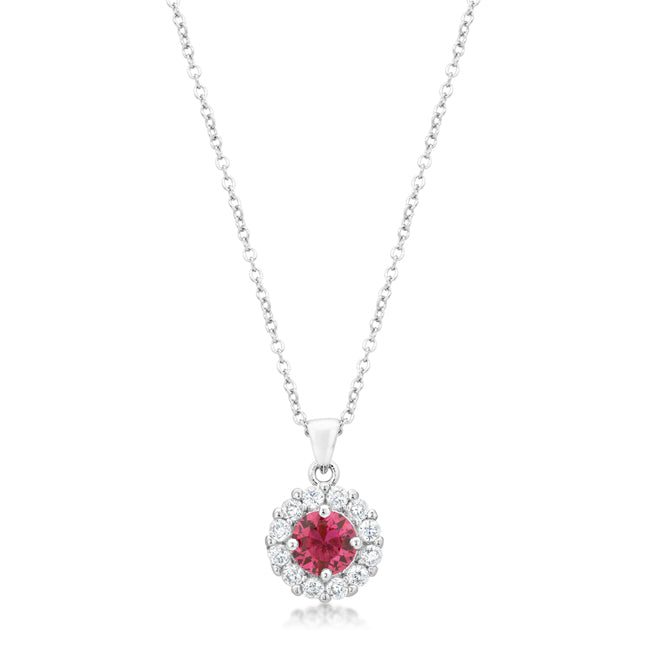 Bella Pink Bridal Pendant