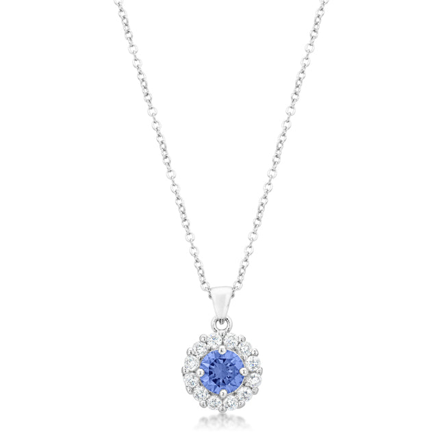 Bella Light Purple Bridal Pendant