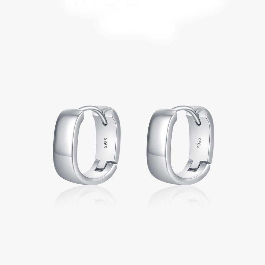 Minimalist Sterling Silver Hoop Earrings