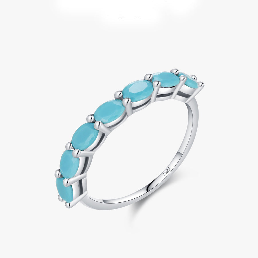 Sterling Silver Turquoise Band Ring