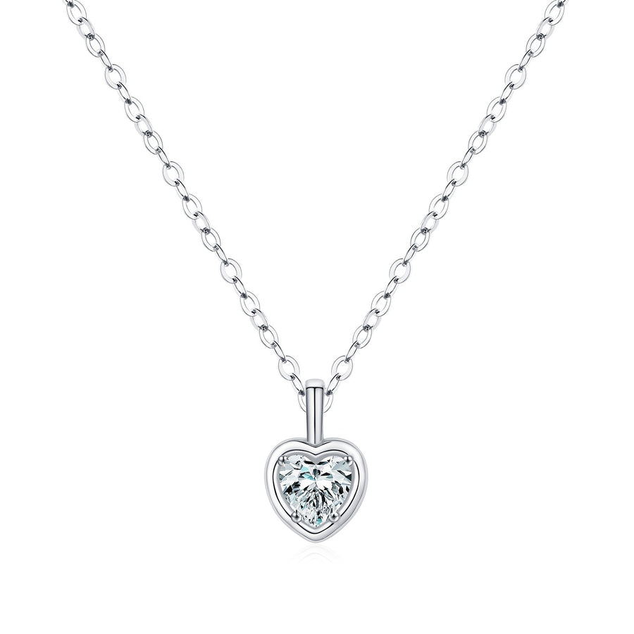 Sterling Silver Eternal Heart Pendant Necklace
