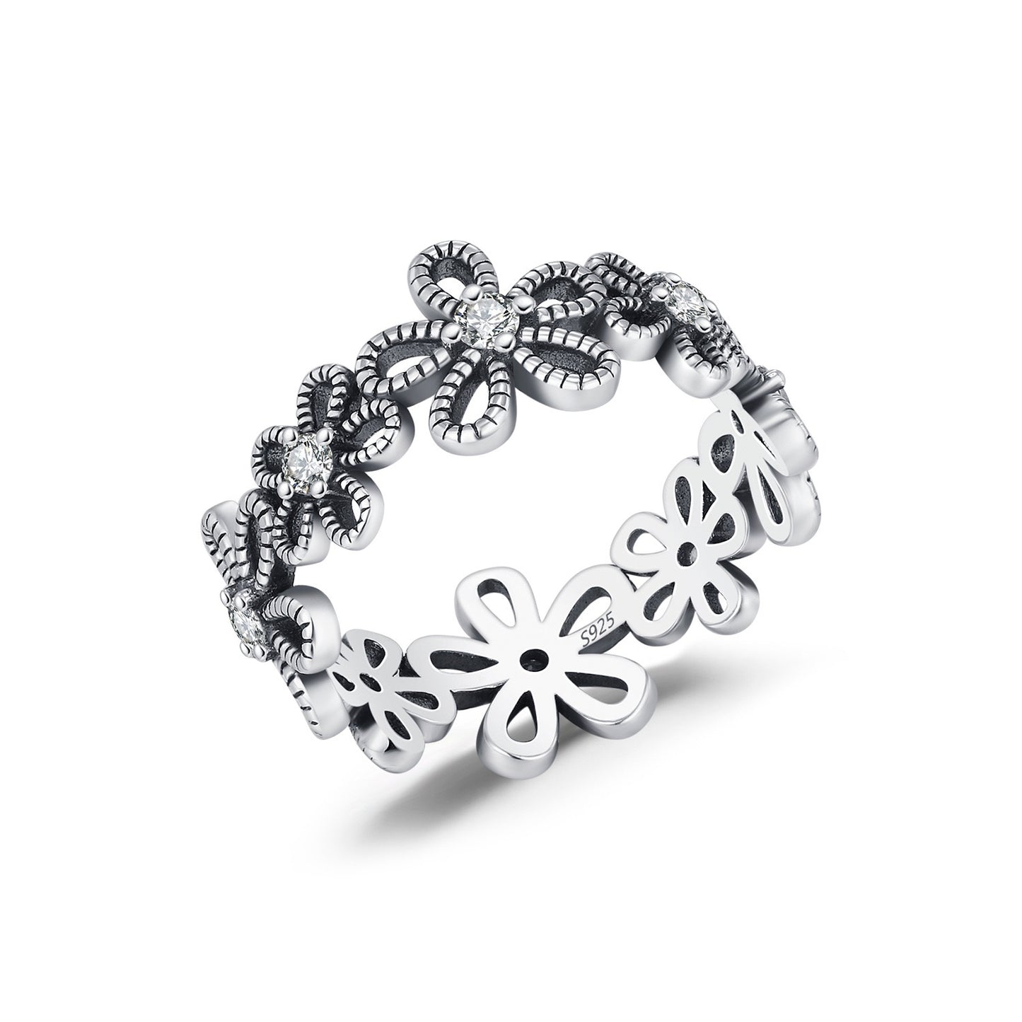 Sterling Silver Flower Ring