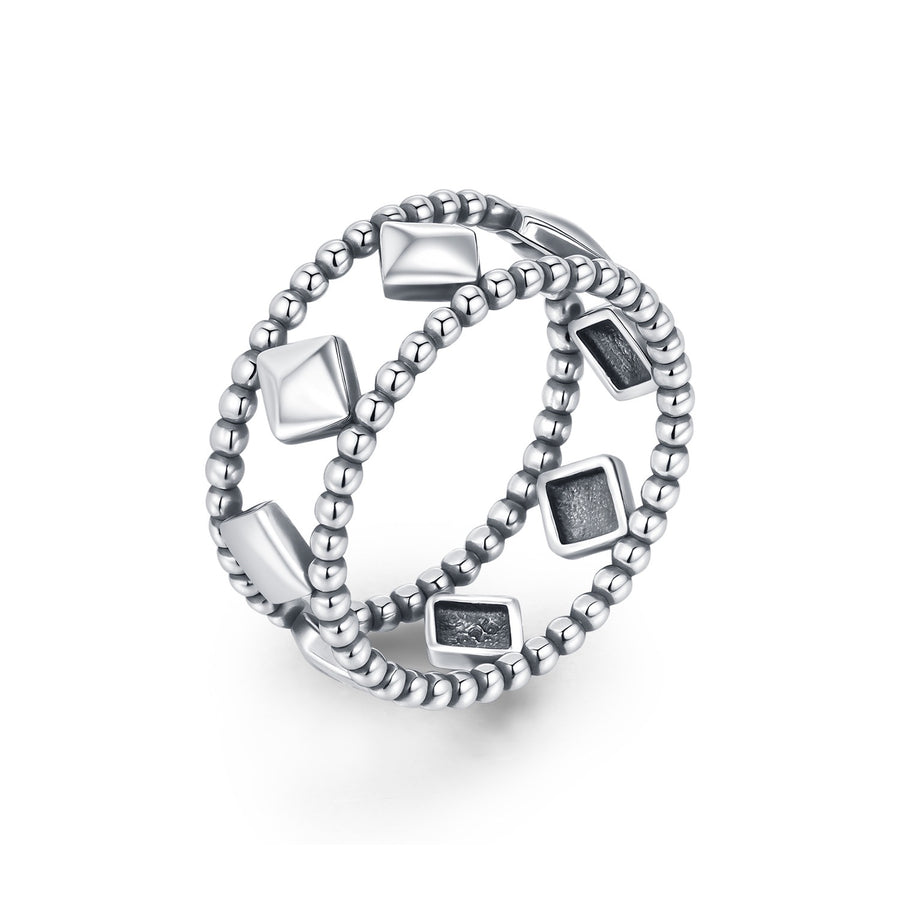 Sterling Silver Vintage Bead Ring