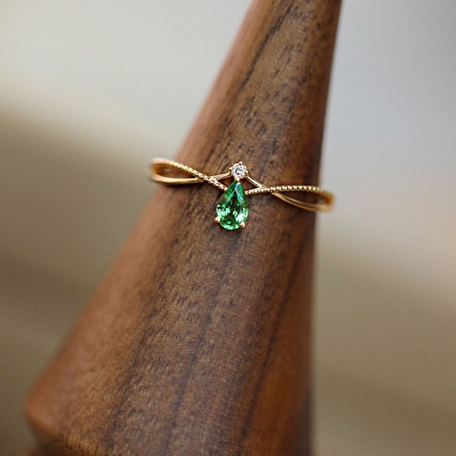 Sterling Silver Eternal Drop Ring