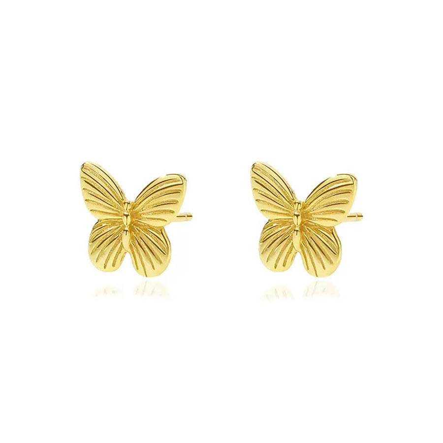 Sterling Silver Butterfly Stud Earrings