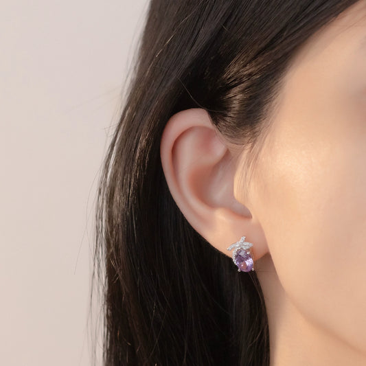 Sterling Silver Bow Stud Earrings