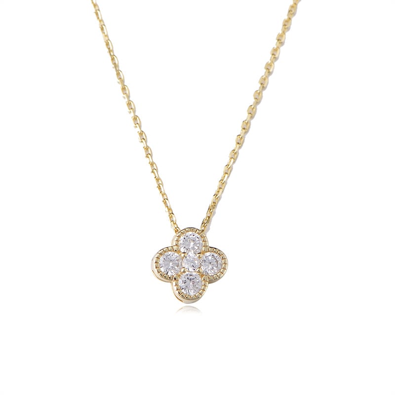 Sterling Silver Clover Pendant Necklace