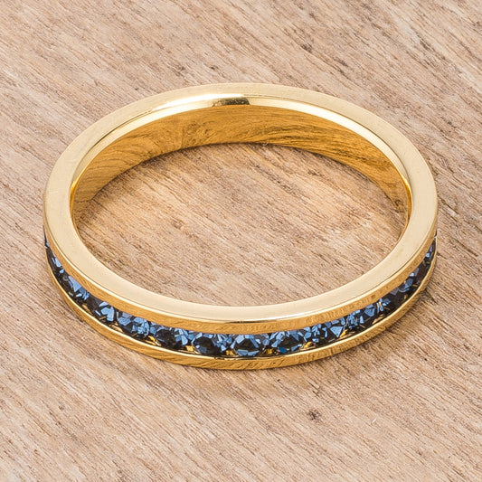 Montana Blue Stackable Gold Ring