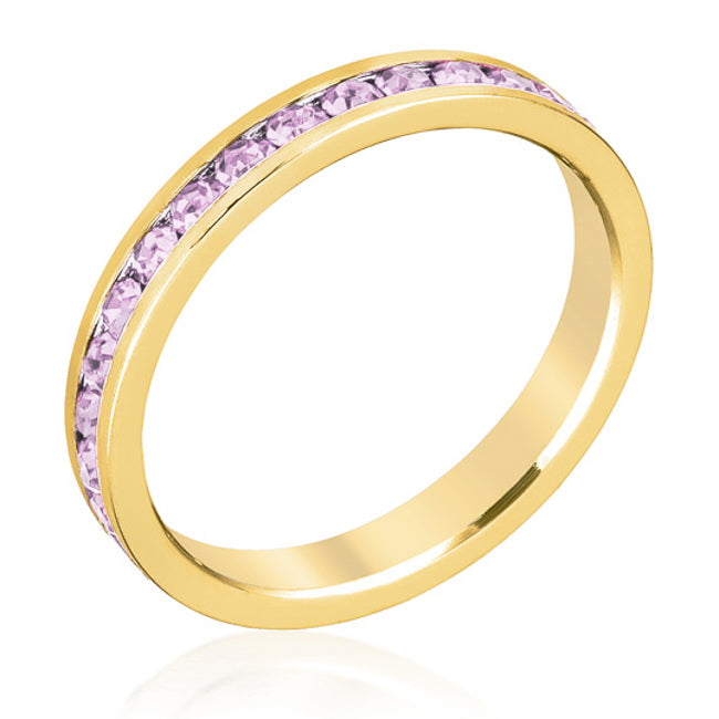 Lavender Crystal Eternity Ring