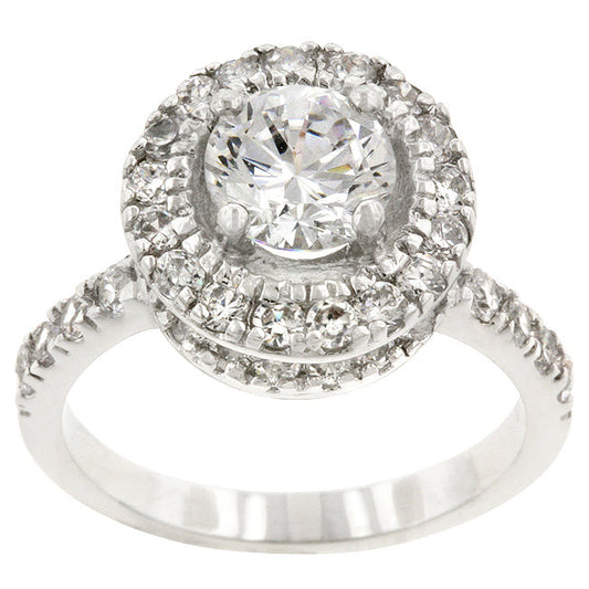 Majestic Rhodium Plated Ring