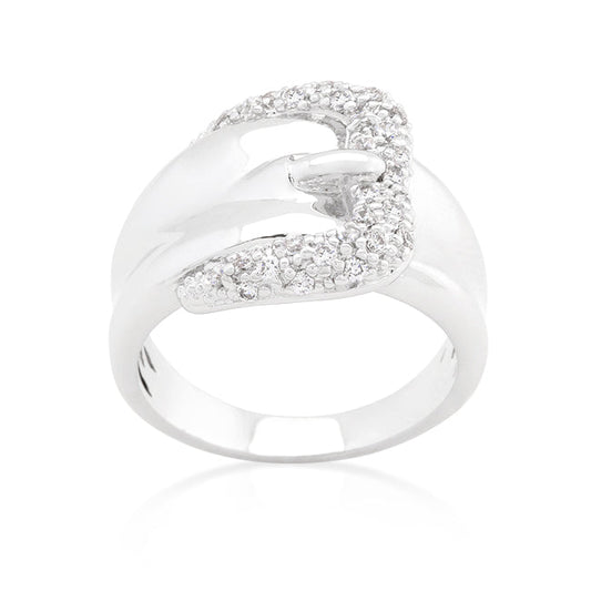Cubic Zirconia Belt Ring