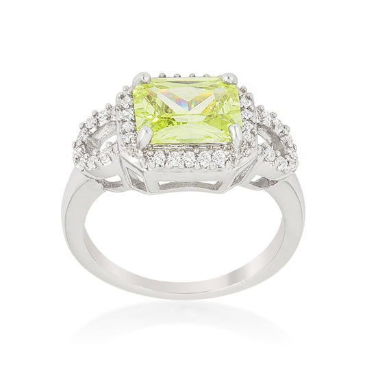 Radiant Cut Halo Engagement Ring