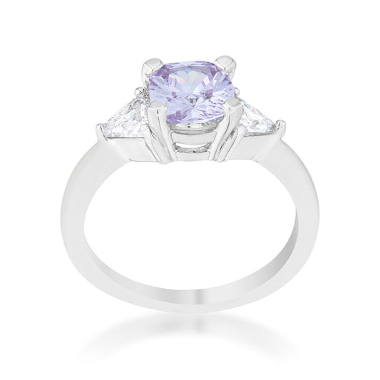 Shonda Lavender CZ Cushion Statement Ring