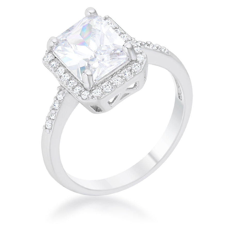 Ariana 2.95ct Crystal Rhodium Ring