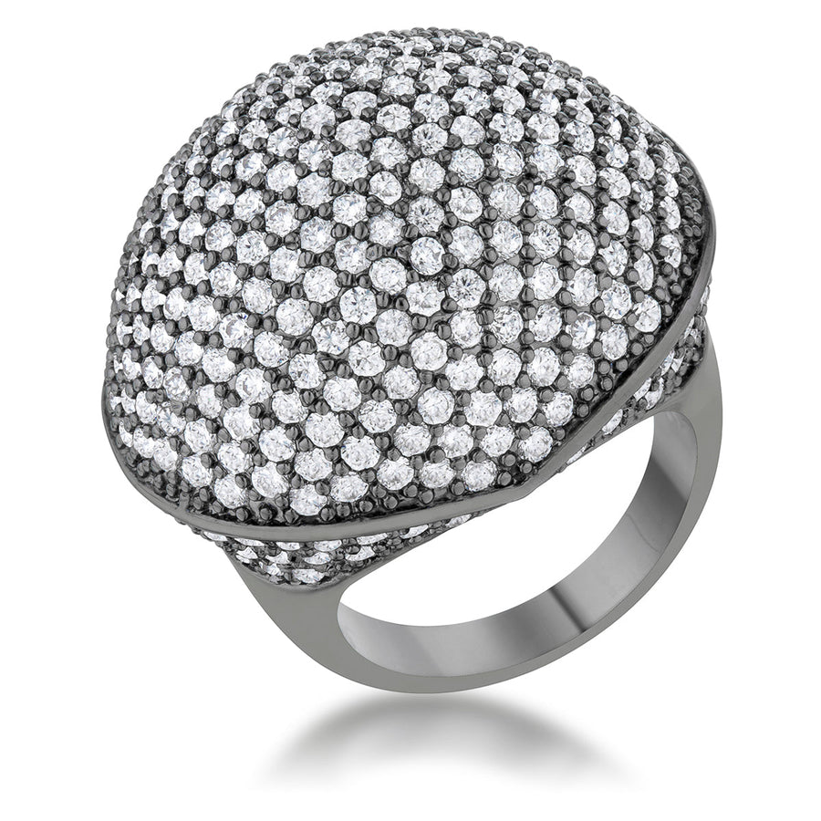 Dara Hematite Dome Cocktail Ring