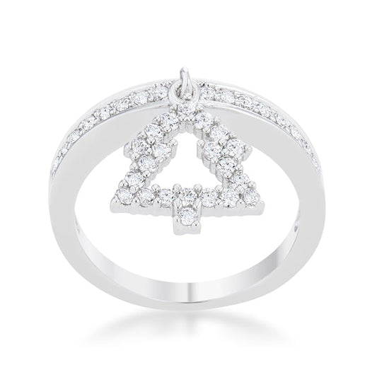 Christmas Tree Charm Eternity Band