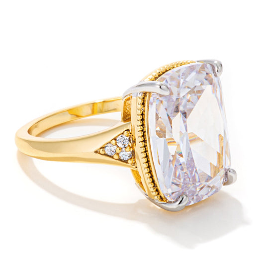 Golden Era Two-Tone Engagement Ring