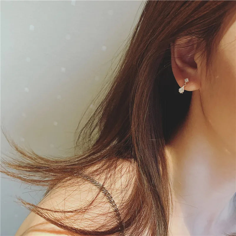 Sterling Silver Wedding Drop Earrings