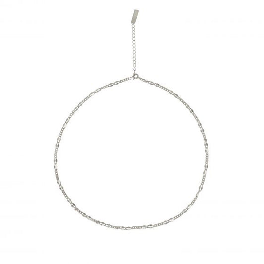 Irregular Hollow Chain Necklace in 925 Sterling Silver