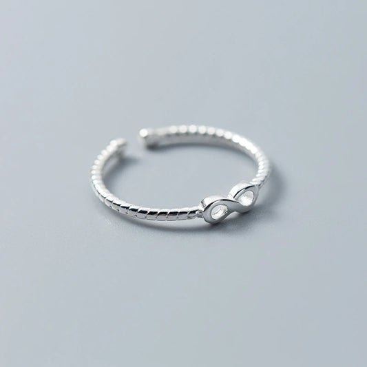 Sterling Silver Infinite Adjustable Ring