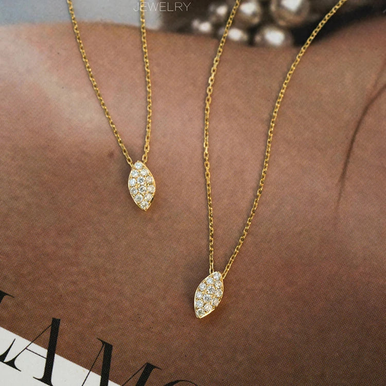 Gold Plated Sterling Silver Angel Eye Necklace