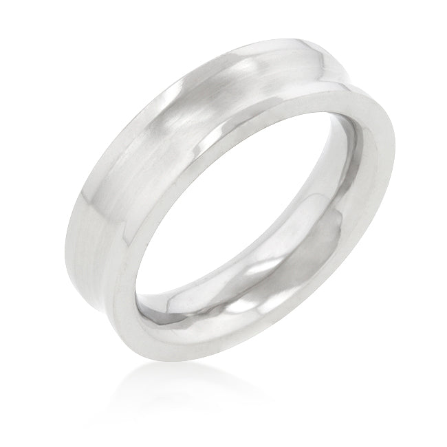 6mm Stainless Steel-Finish Band