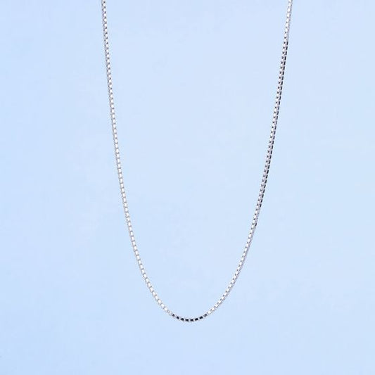 925 Sterling Silver Box Chain Necklace