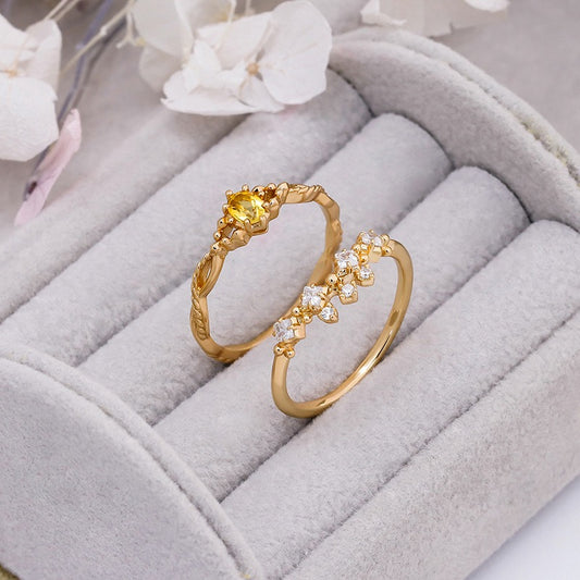 Crown Natural Citrine Ring in Sterling Silver